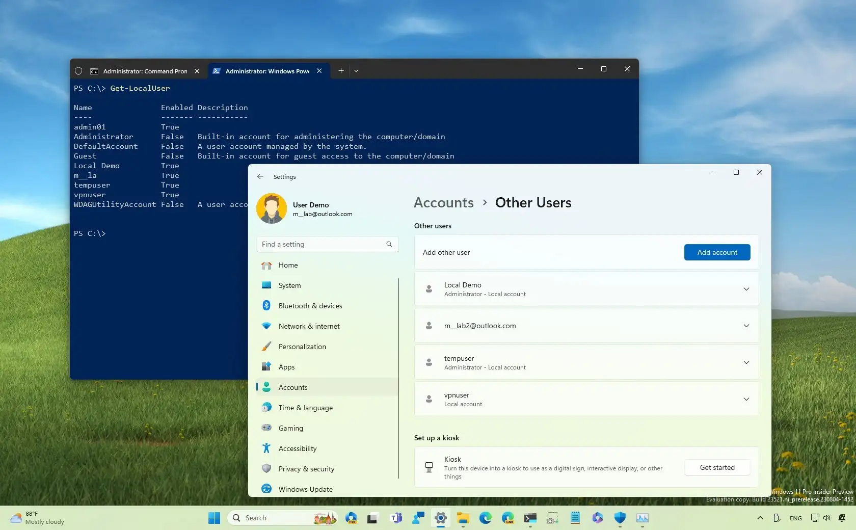 如何查看 Windows 11 上的所有使用者帳戶