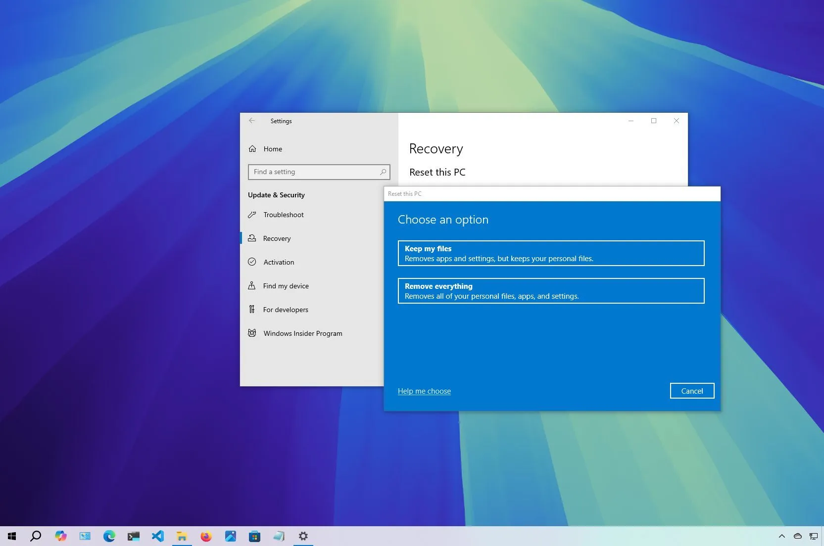 如何重設 Windows 10 刪除所有內容