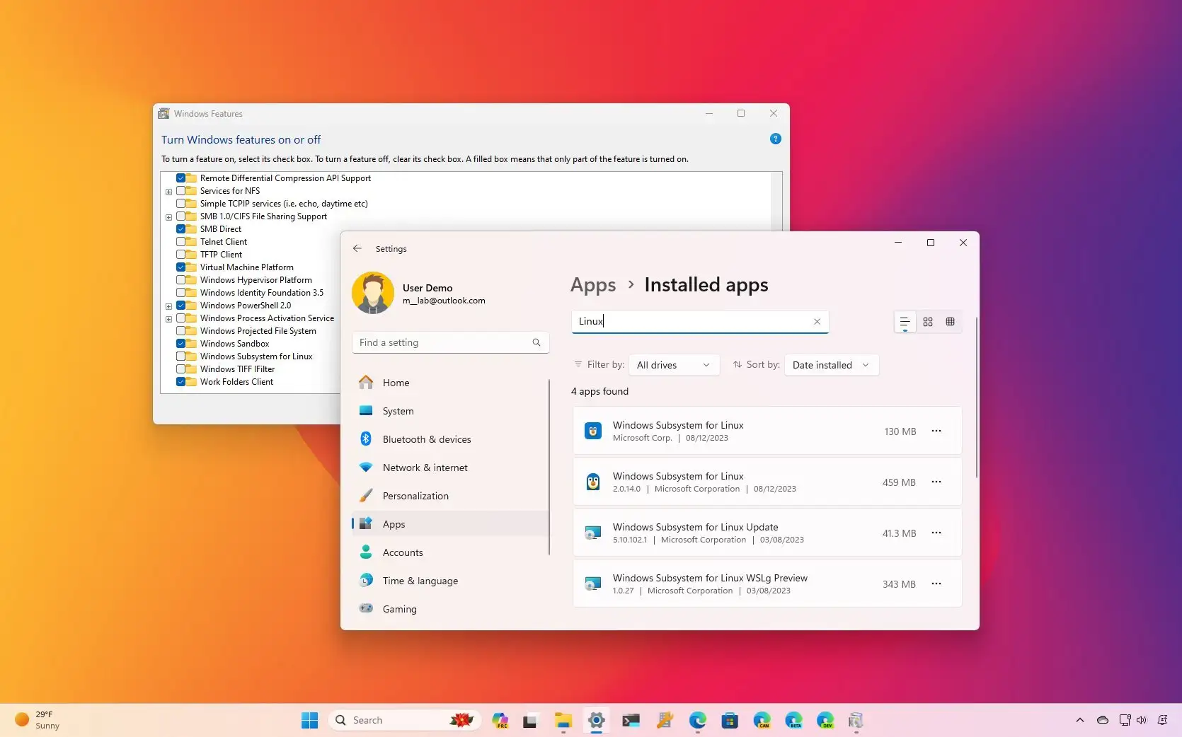 如何在 Windows 11 上卸载 WSL