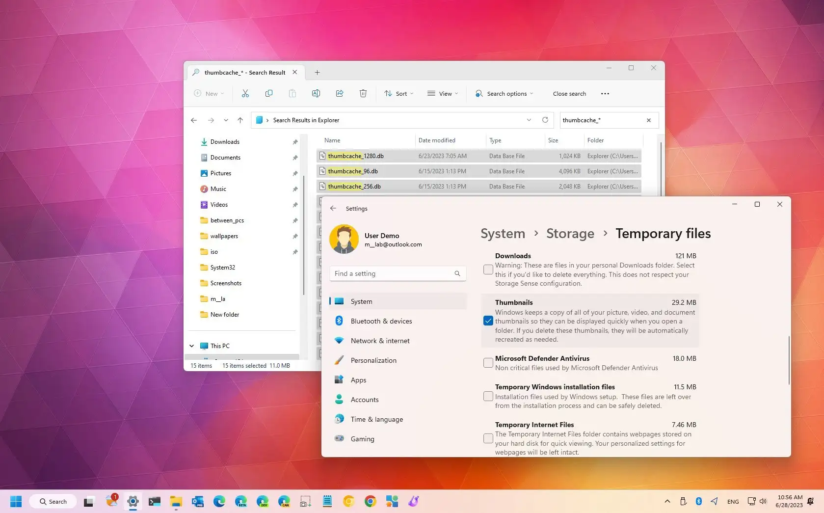 如何清除 Windows 11 上的缩略图缓存