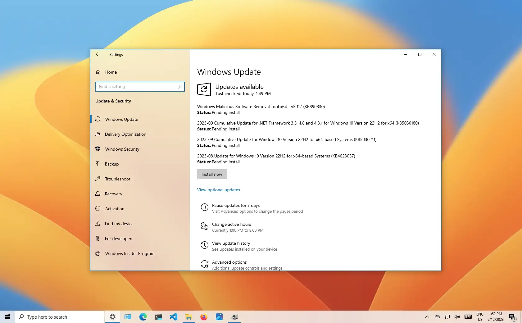 Windows 10 内部版本 19045.3448 (KB5030211) 版本 22H2、21H2 - 数字指南