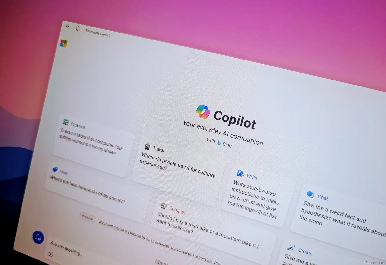 Copilot Web 应用程序在 Windows 11、10、macOS、Linux 上启动