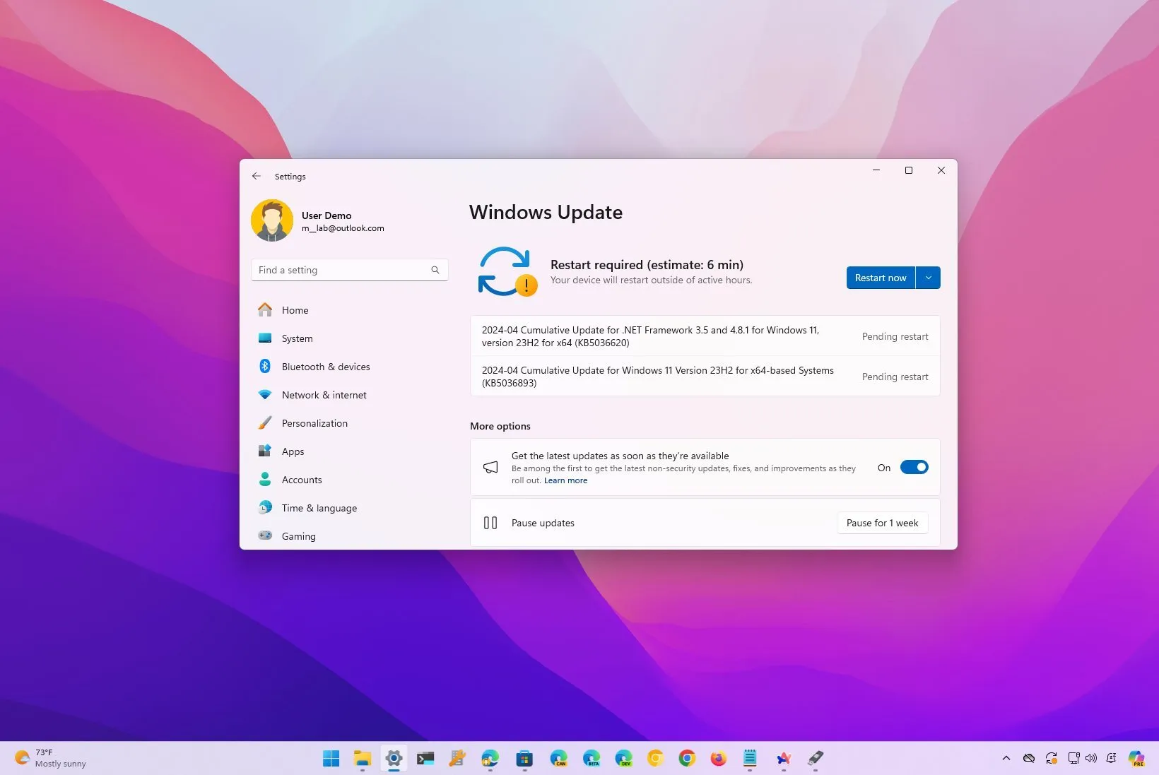 Windows 11 收到 2024 年 4 月更新 (KB5036893)