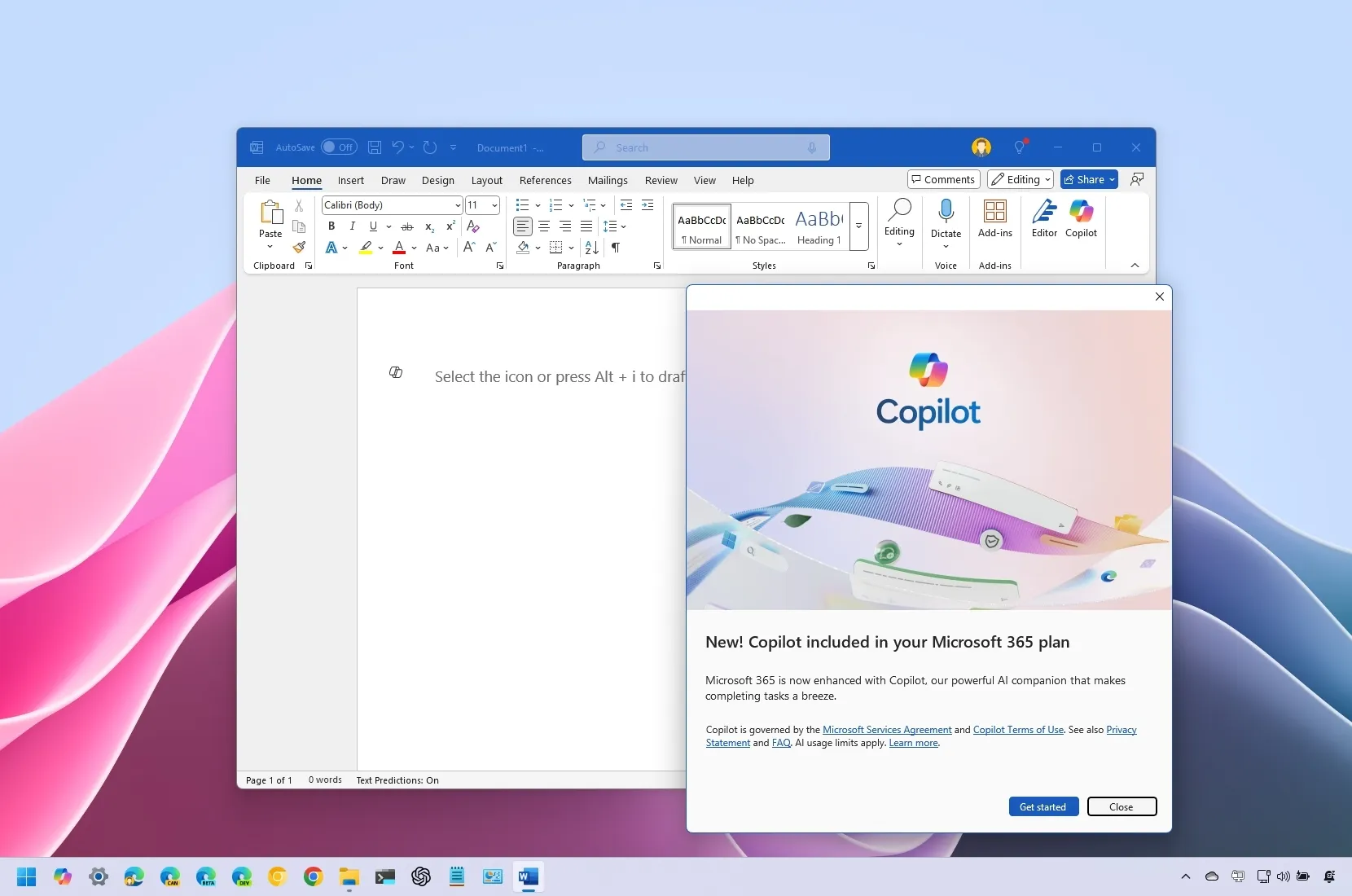 Microsoft 365 個人版和家用版現在價格更高