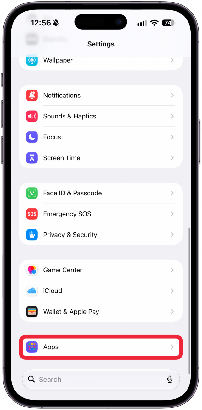 在设置底部点击 App